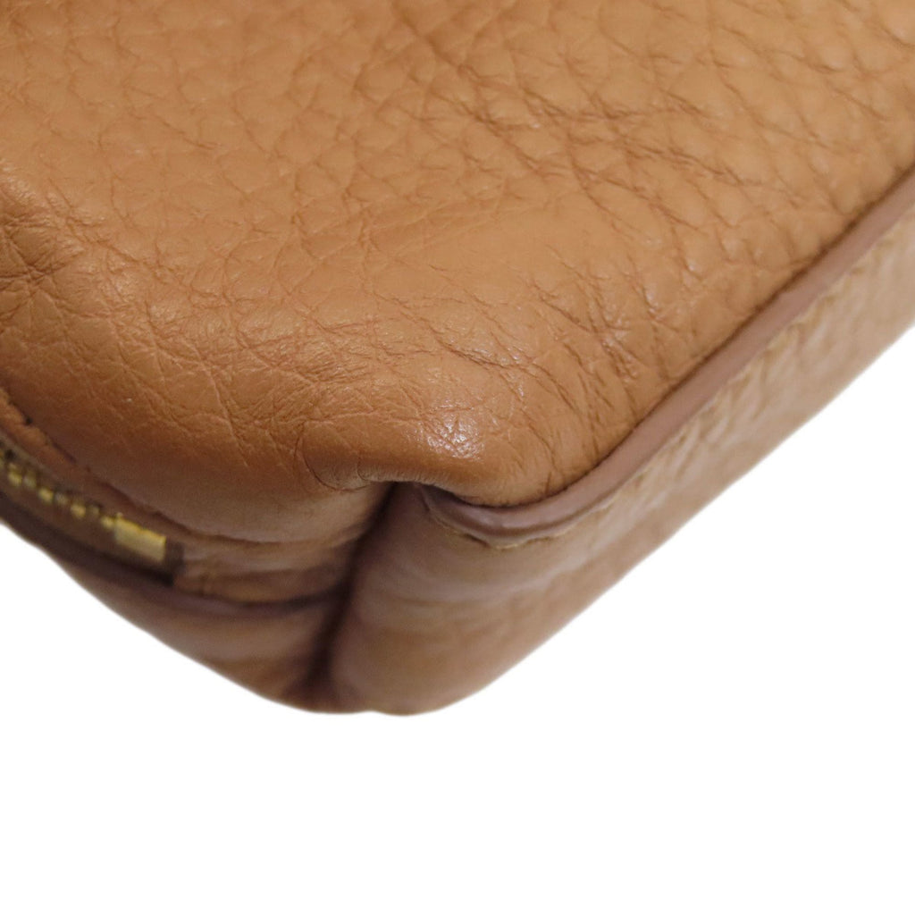 Prada Brown Leather Pouch (Pre-Owned)