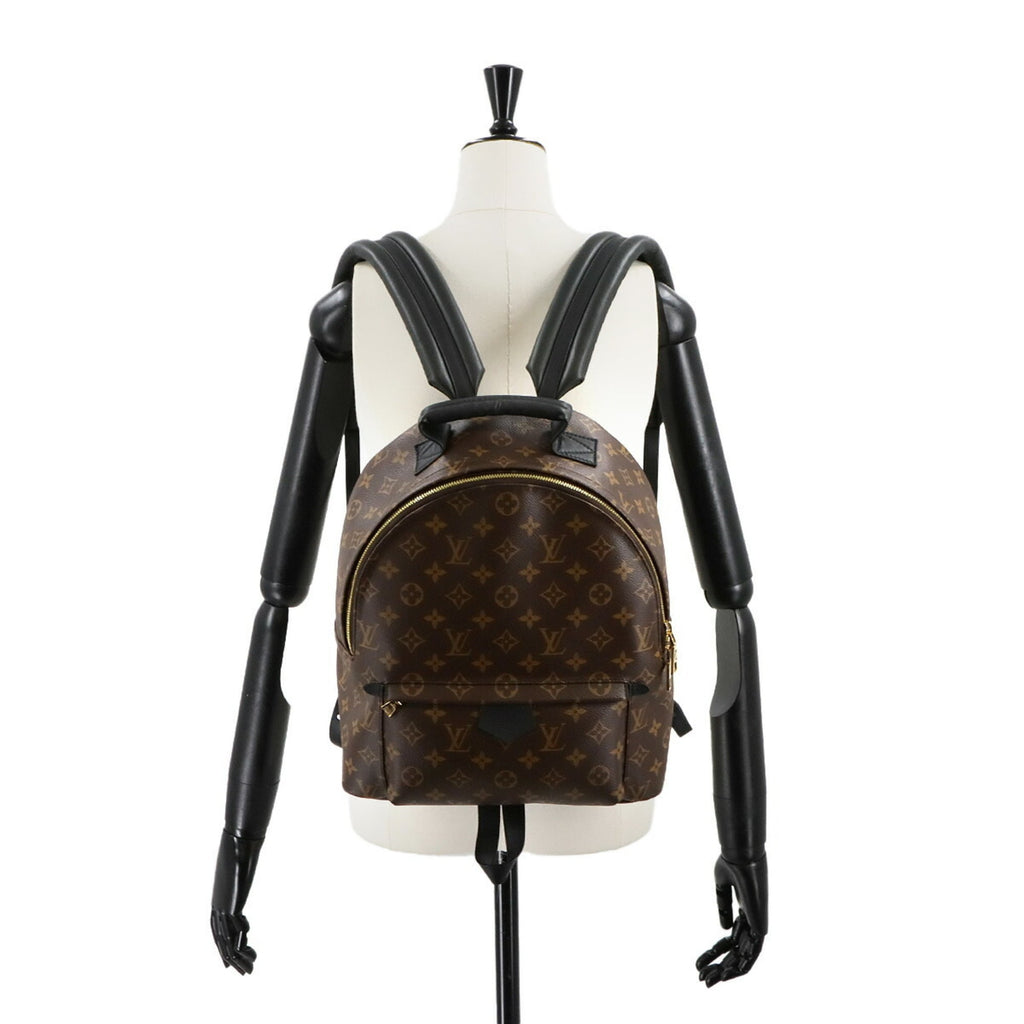Louis Vuitton Brown Monogram Noir Monogram Leather Backpack (Pre-Owned)