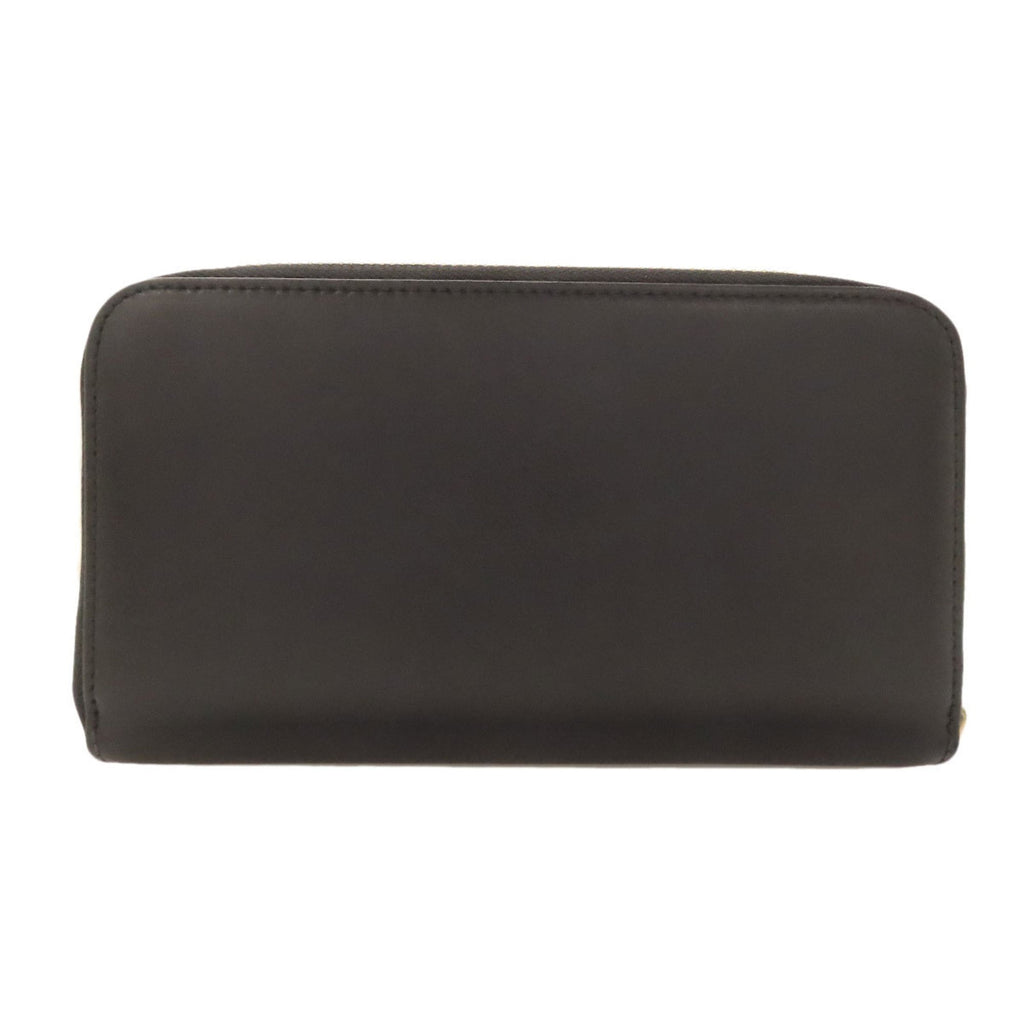 Salvatore Ferragamo Black Leather Long Wallet (Bi-Fold) (Pre-Owned)