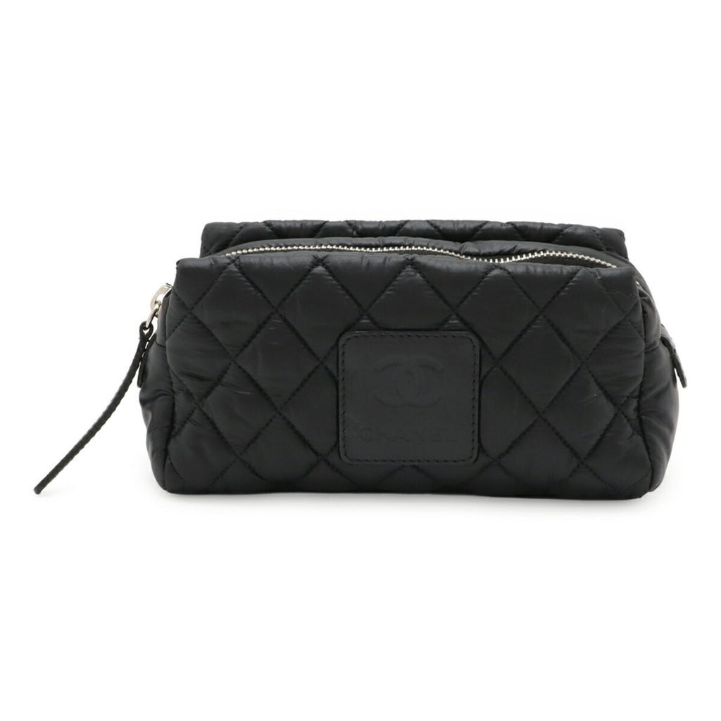 Chanel Black Nylon Wash Bag (Pre-Owned)