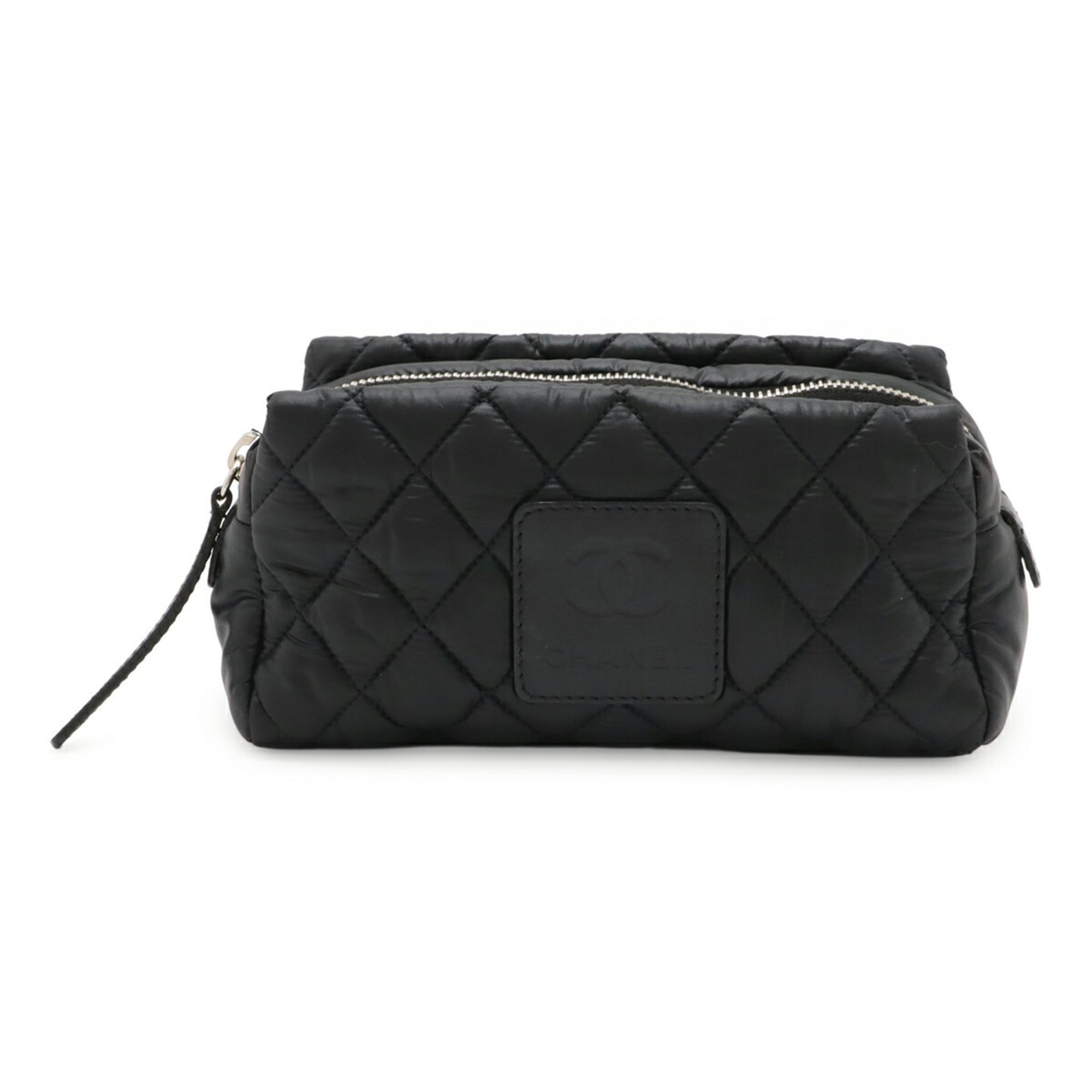 Chanel Black Nylon Wash Bag (Pre-Owned)