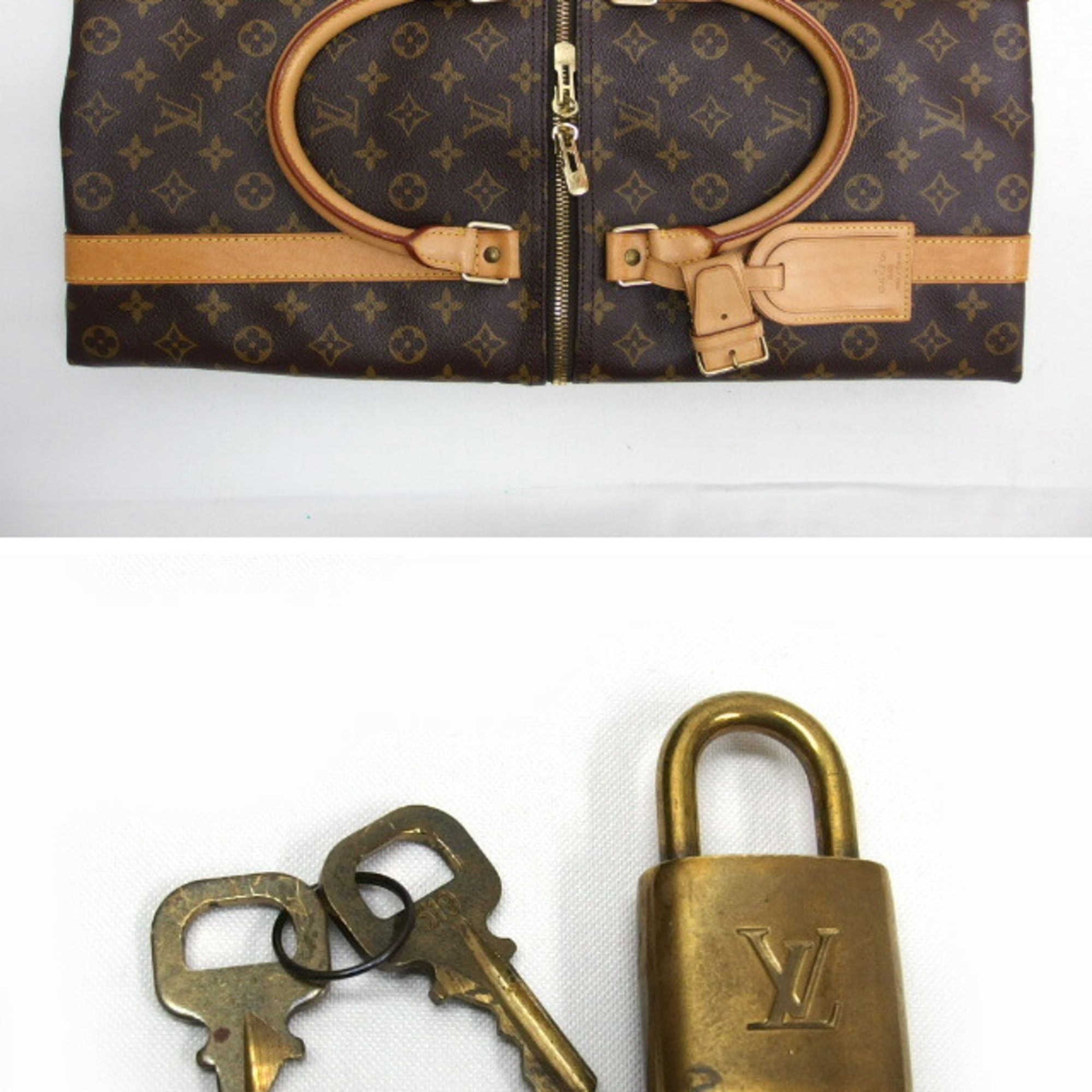 Louis Vuitton Brown Monogram Canvas Boston Bag (Pre-Owned)