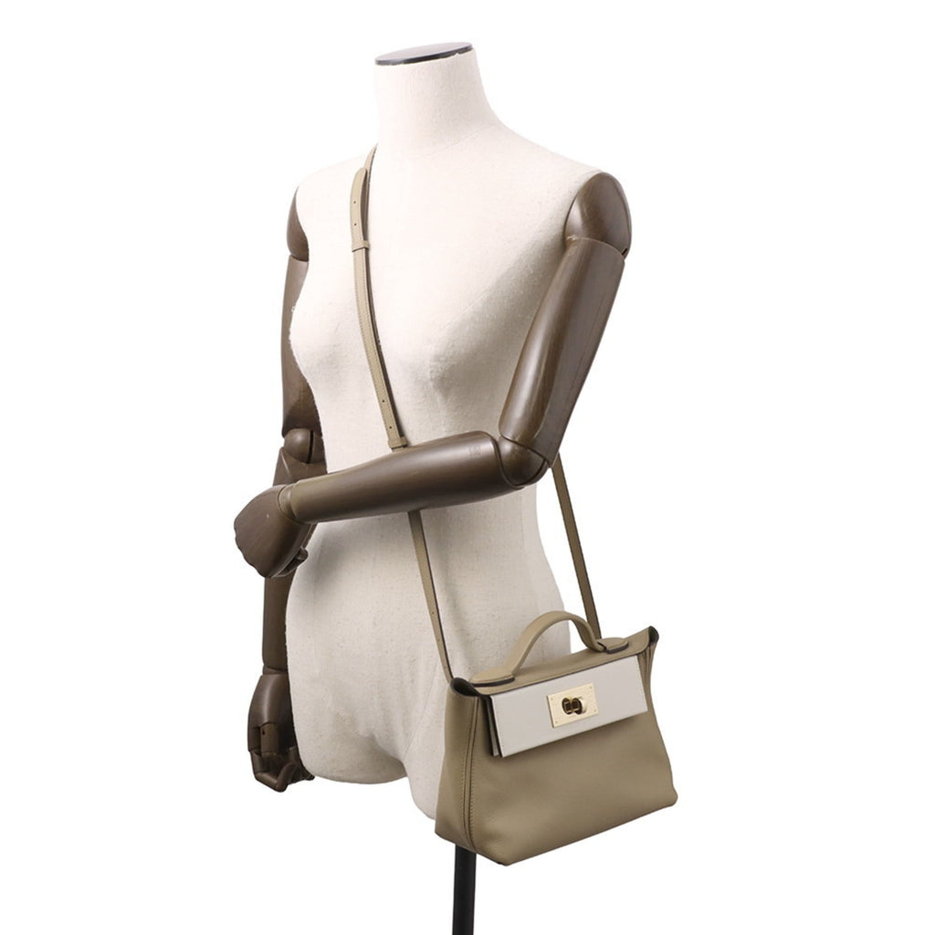 Hermes Champagne Gold Swift Leather Handbag (Pre-Owned)