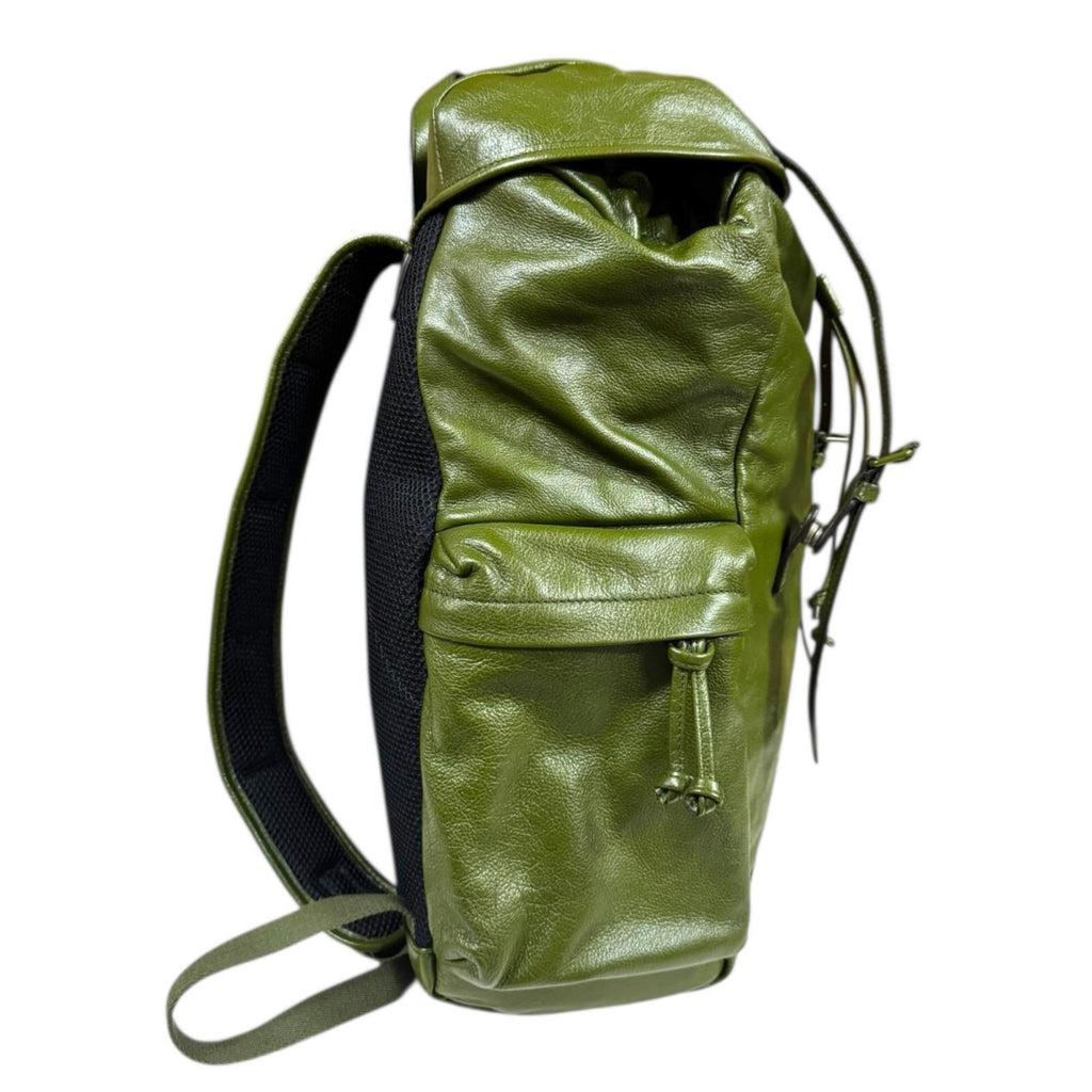 Gucci Green Leather Backpack (Pre-Owned)