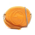 Gucci Orange Leather Shoulder Bag (Pre-Owned)