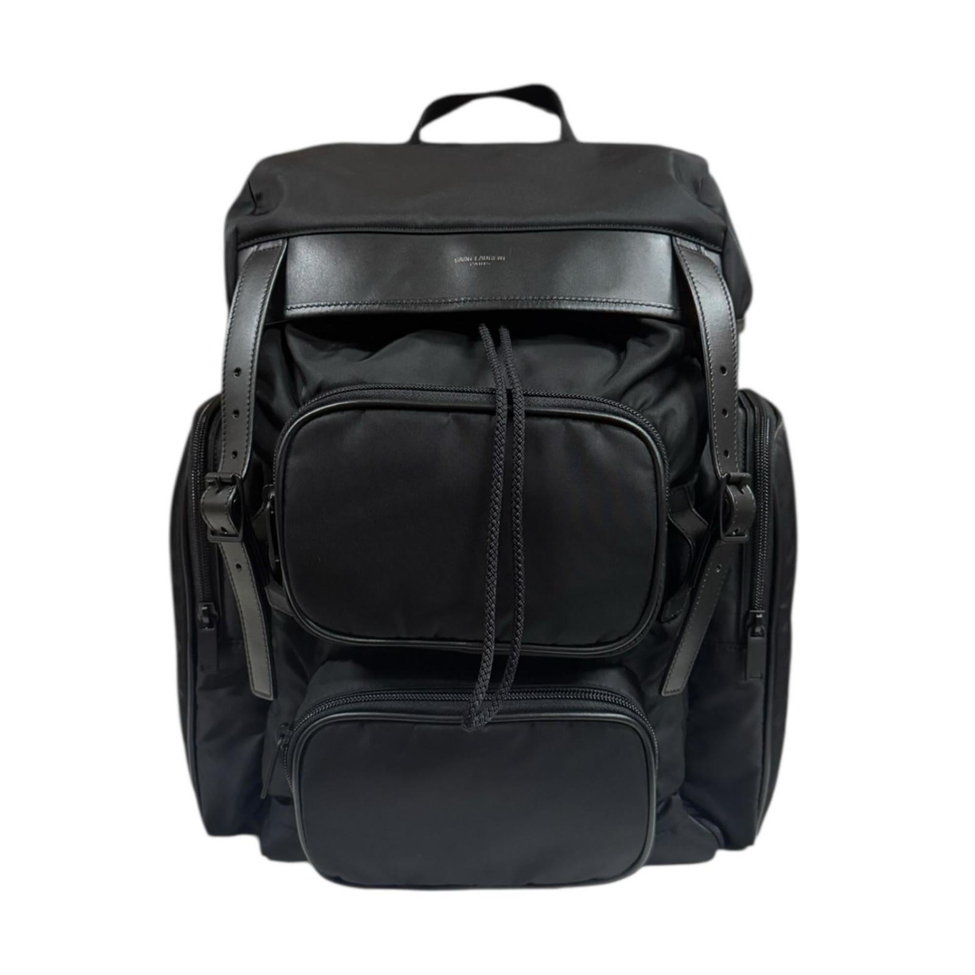 Saint Laurent Black Nylon Backpack (Pre-Owned)