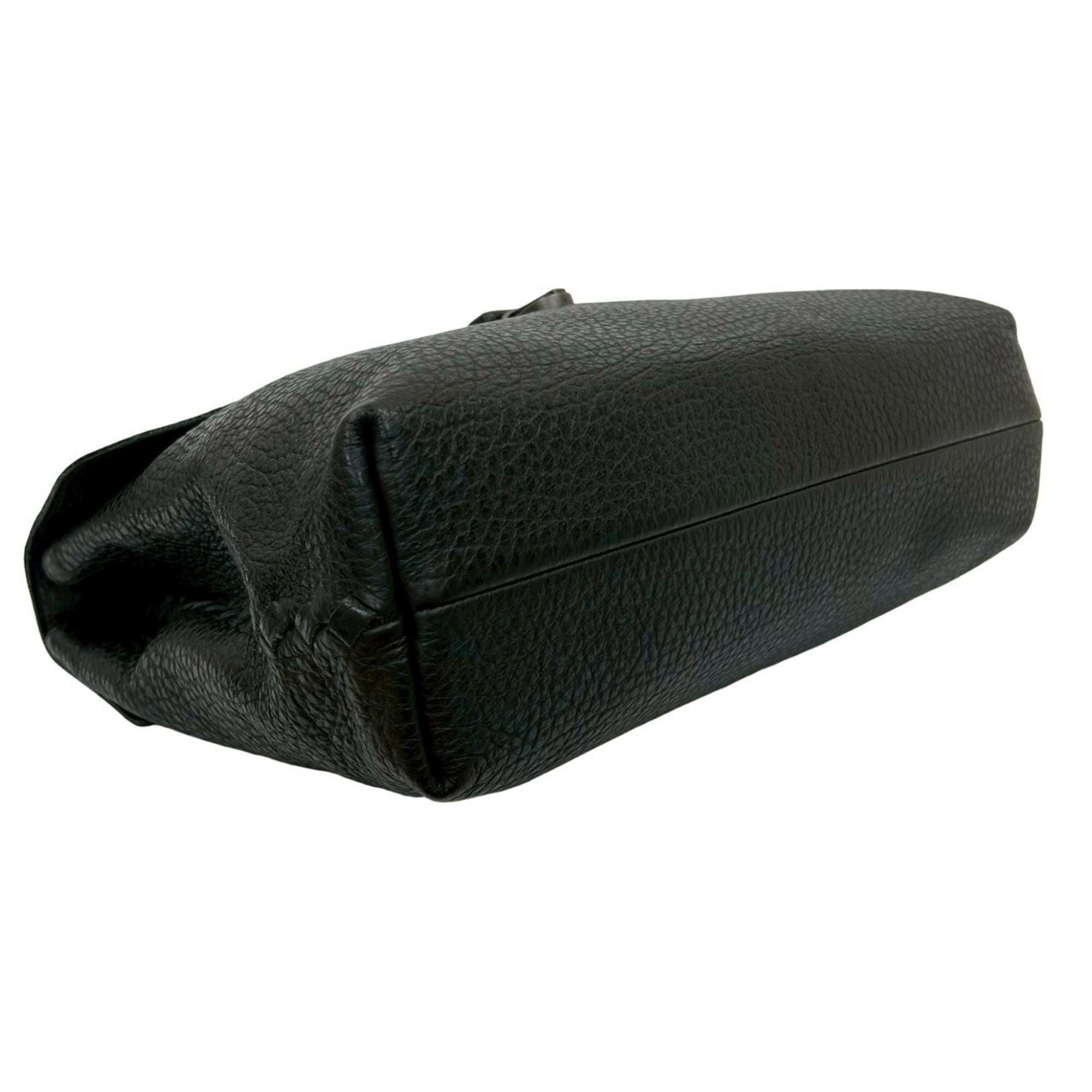 Bottega Veneta Black Leather Briefcase (Pre-Owned)