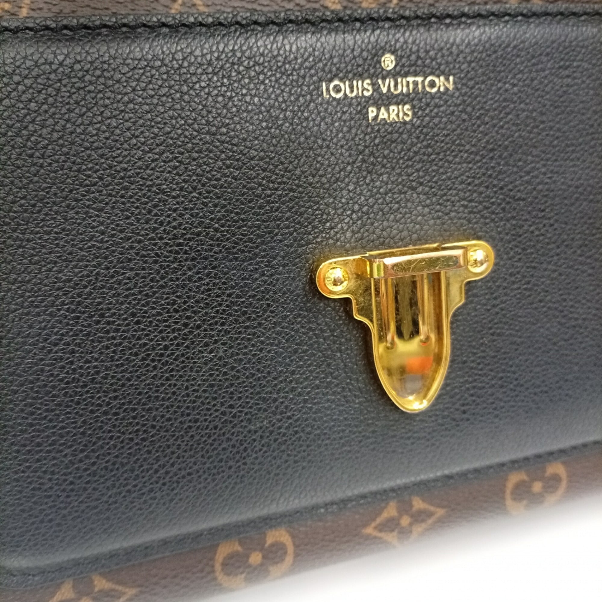 Louis Vuitton Monogram Black Brown Monogram Leather Shoulder Bag (Pre-Owned)