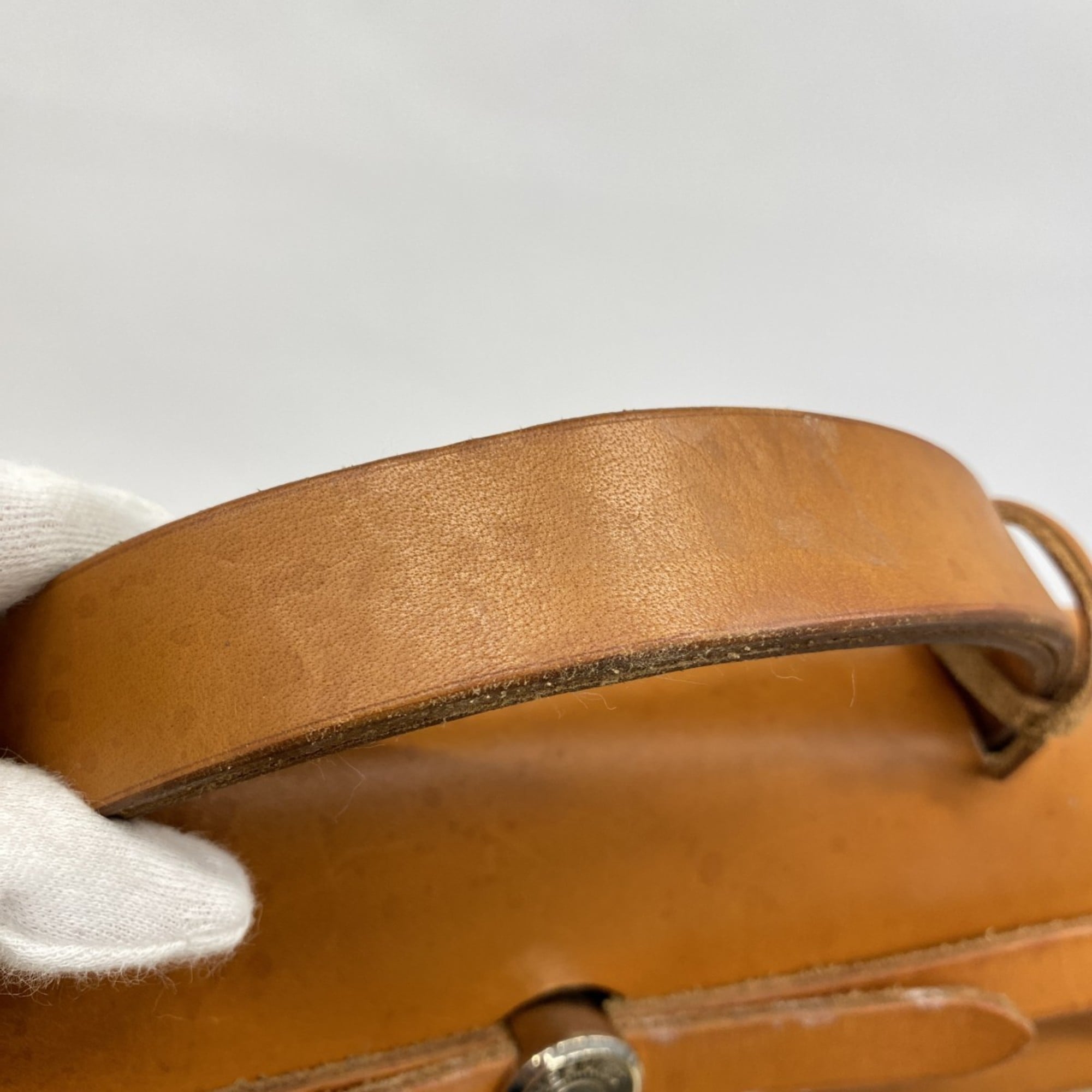 Hermes Natural Toile H Handbag (Pre-Owned)