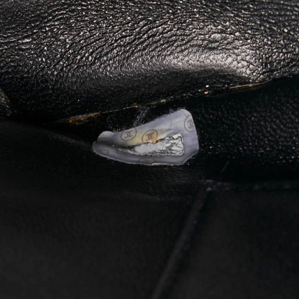 Chanel Black Grained Calfskin Tote Bag (Pre-Owned)
