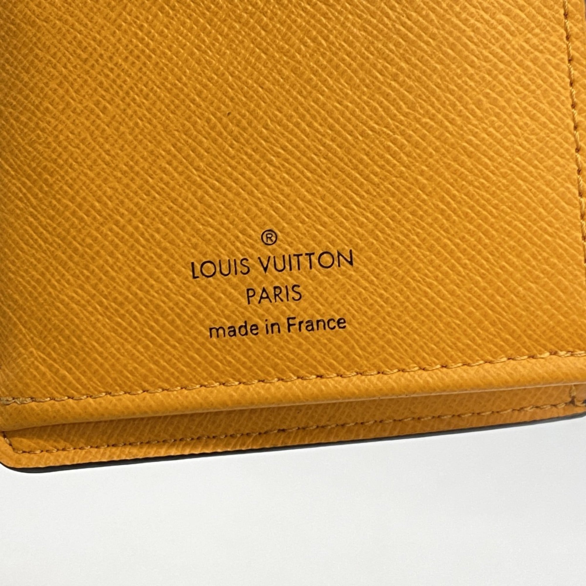 Louis Vuitton Brown Orange Long Wallet (Bi-Fold) (Pre-Owned)