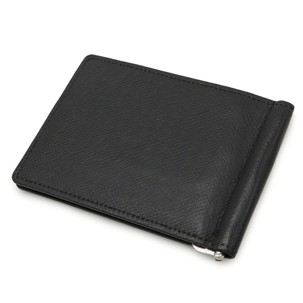 Louis Vuitton Taiga Black Noir Taiga Leather Money Clip (Pre-Owned)