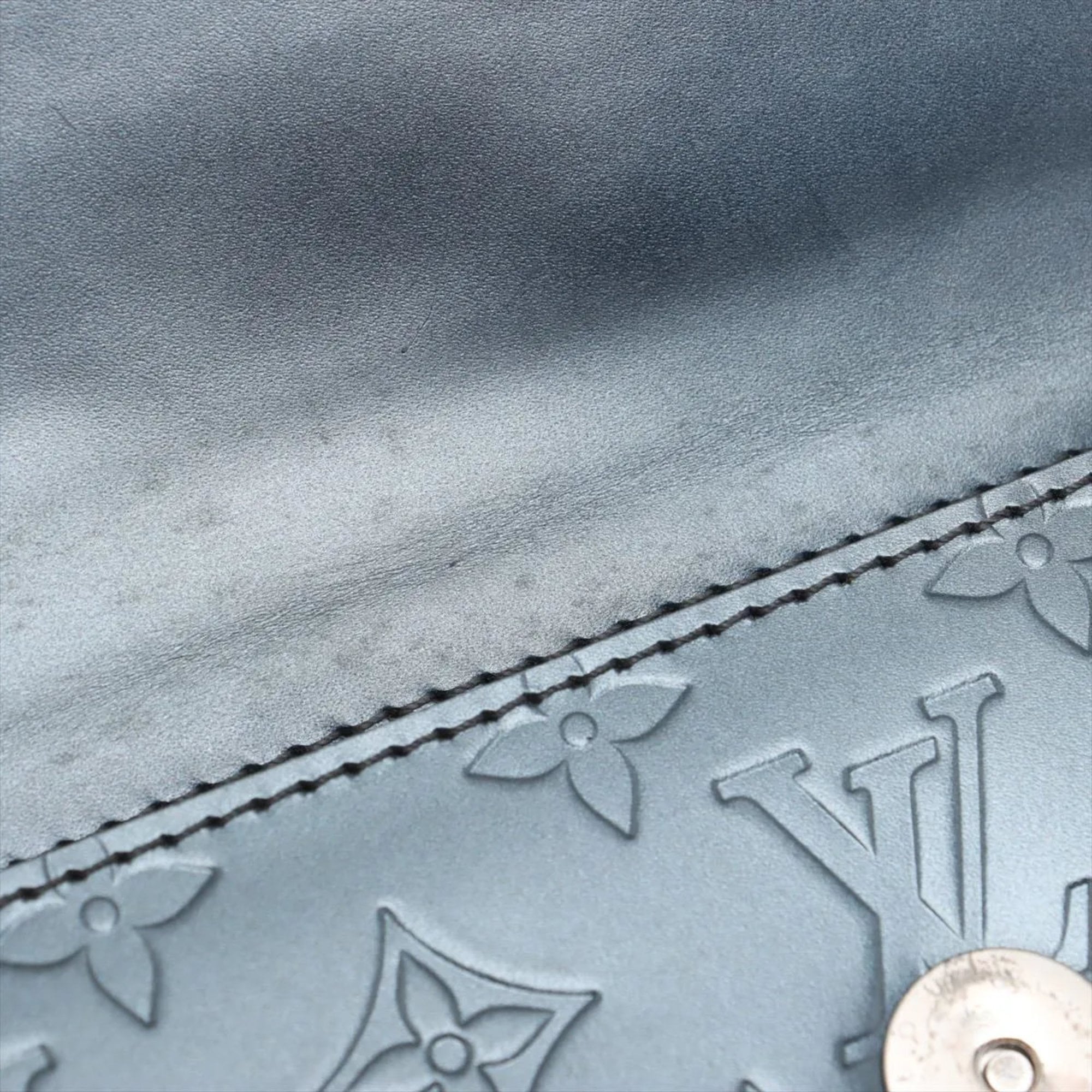 Louis Vuitton Blue Leather Shoulder Bag (Pre-Owned)