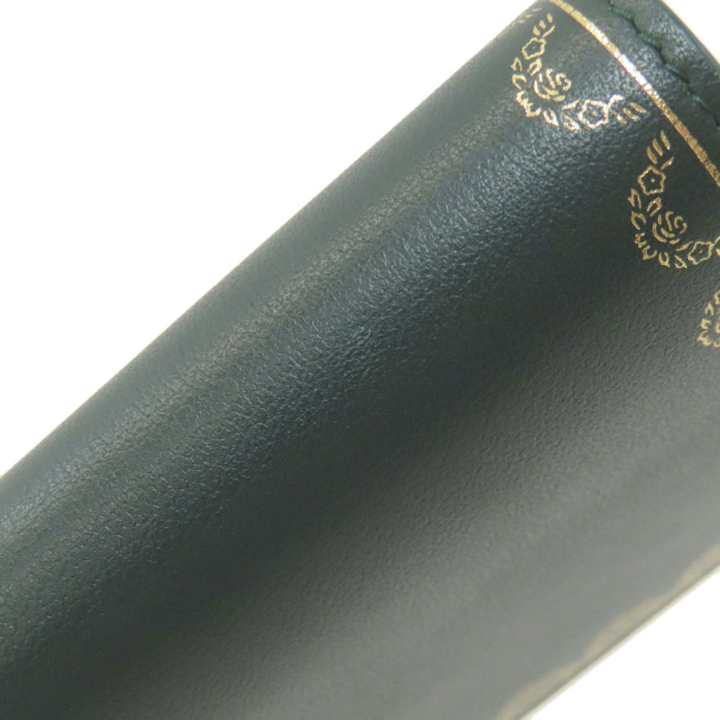 Cartier Green Leather Long Wallet (Bi-Fold) (Pre-Owned)