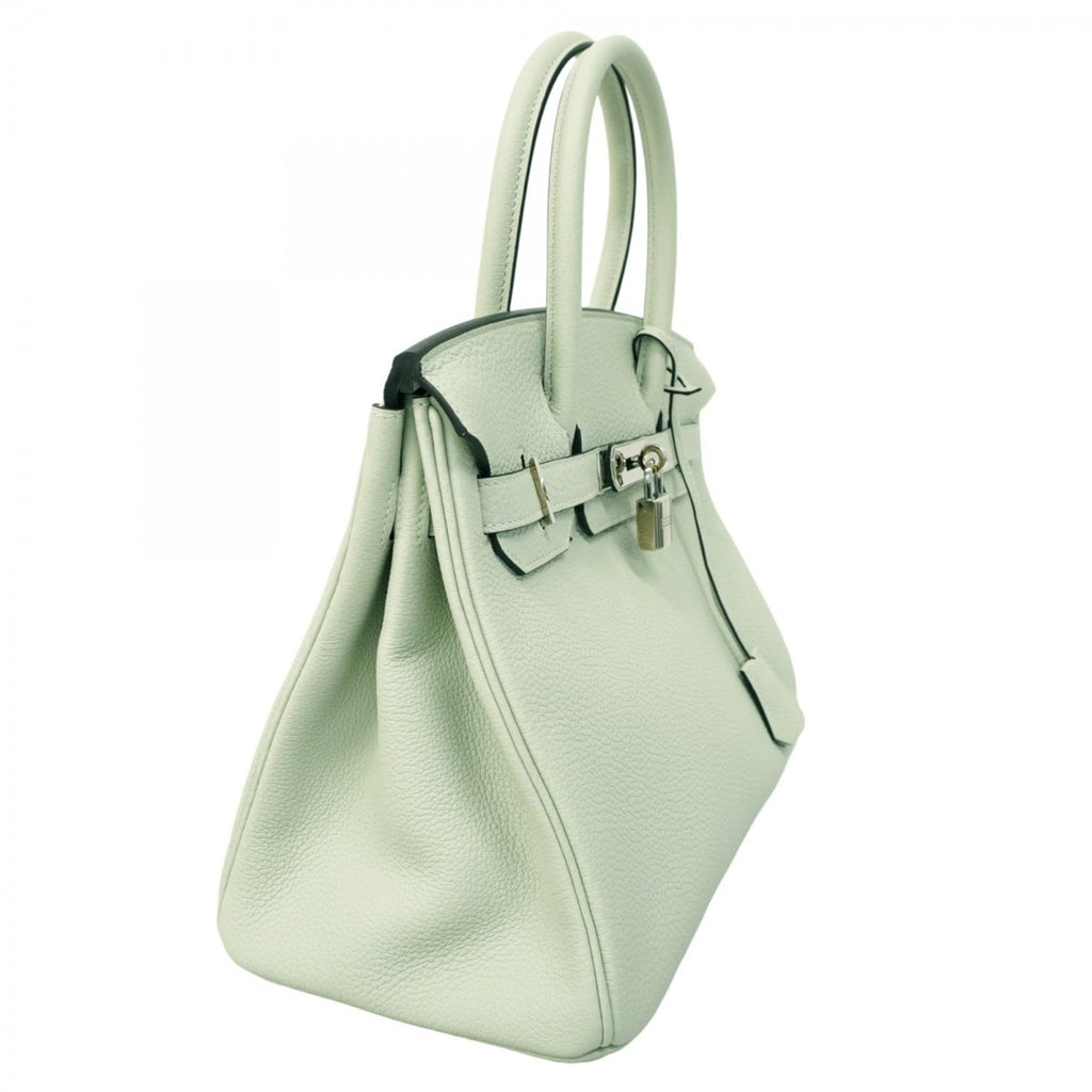 Hermes Silver Togo Leather Handbag (Pre-Owned)