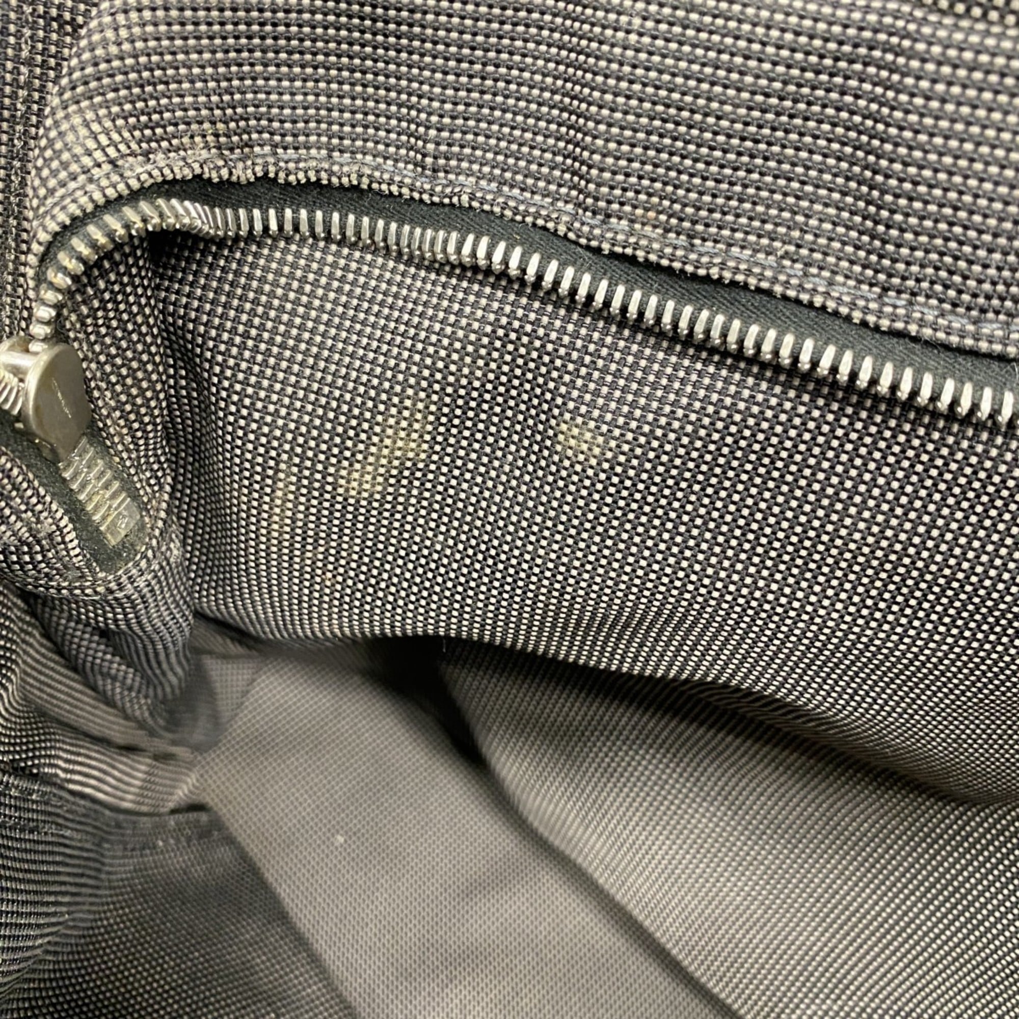 Hermes Gray Canvas Tote Bag (Pre-Owned)