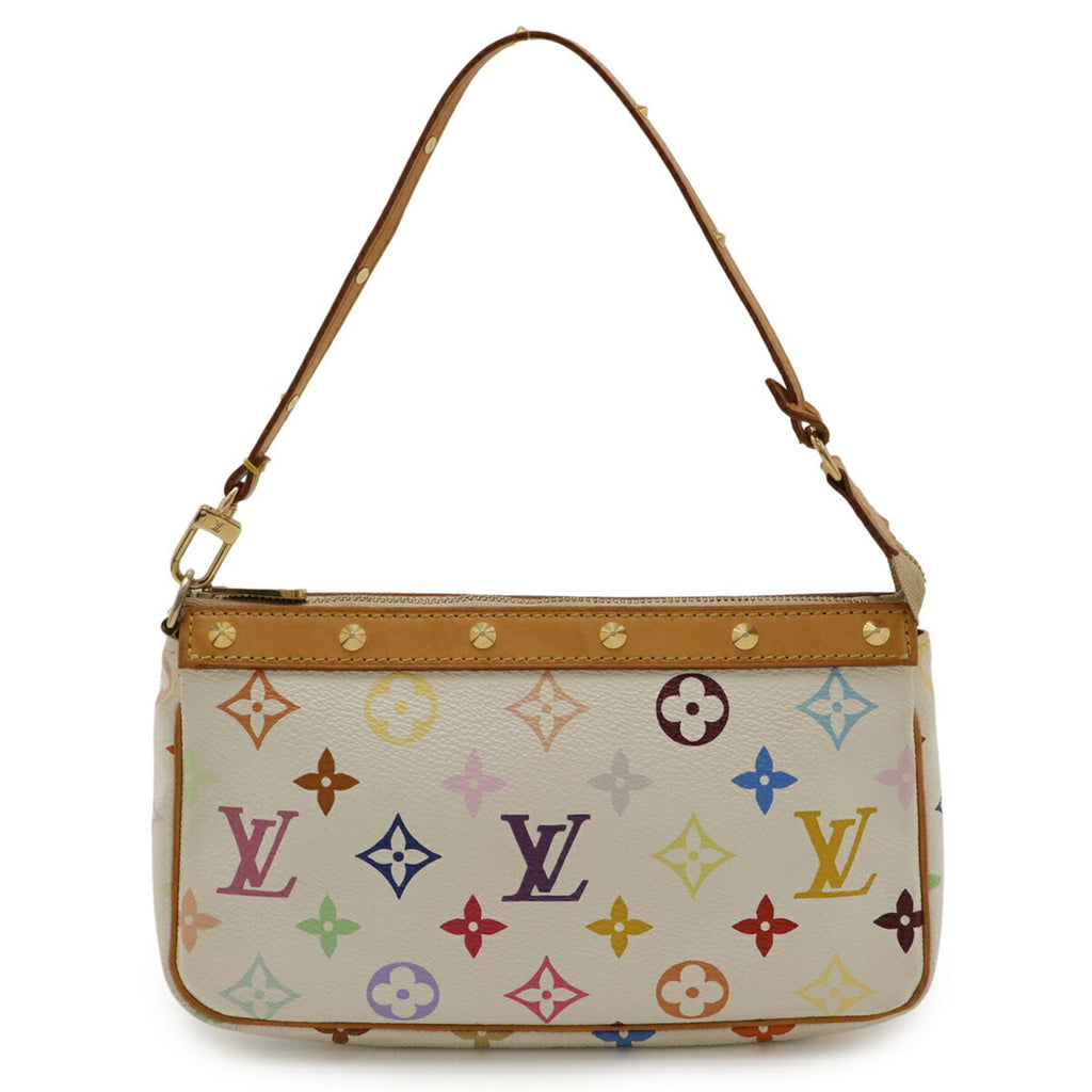 Louis Vuitton Monogram Multicolore Blanc Monogram Multicolore Handbag Pochette (Pre-Owned)