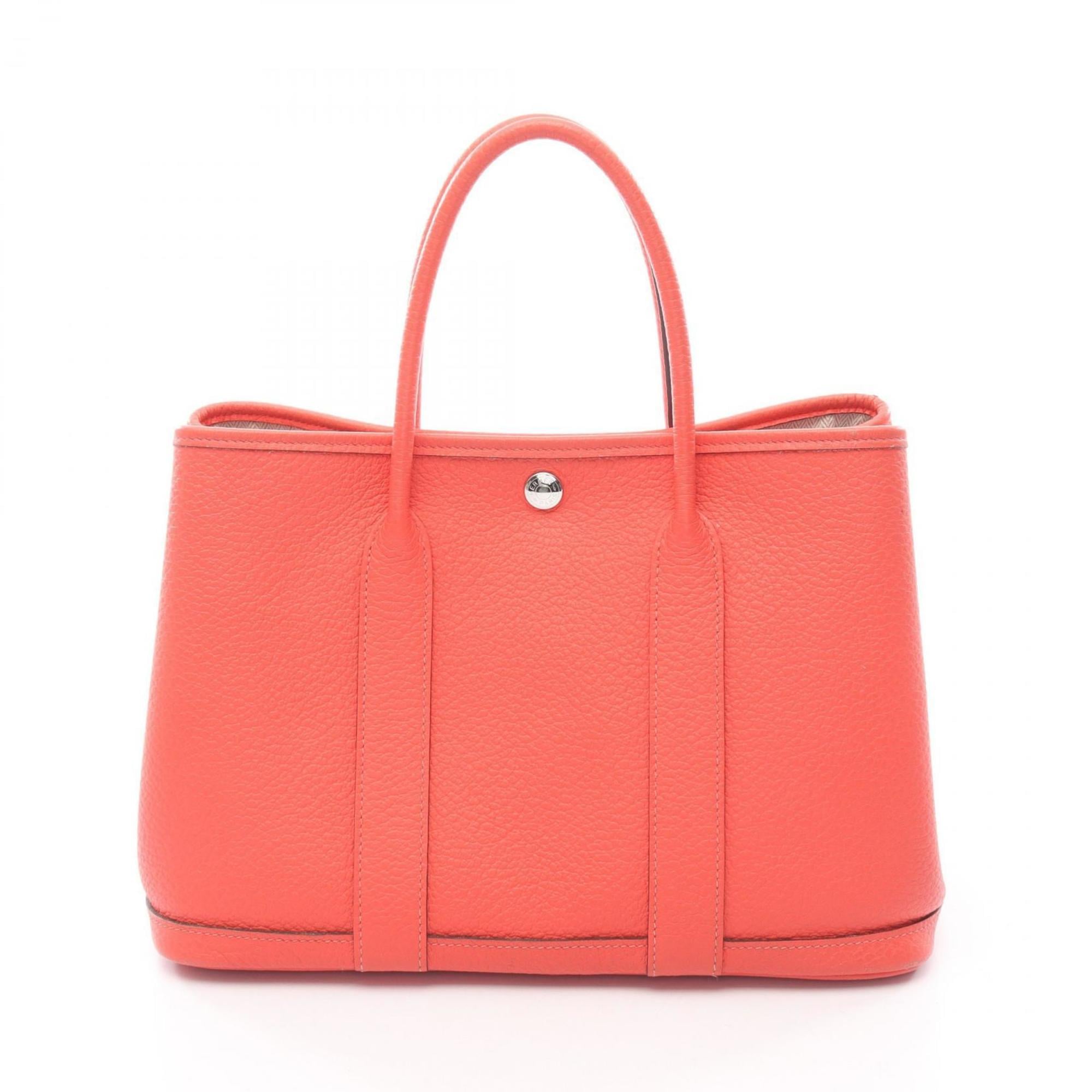 Hermes Red Color Leather Country Leather Tote Bag (Pre-Owned)