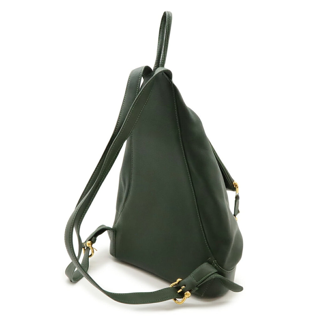 Loewe Anton Khaki Leather Backpack Pouch (Pre-Owned)