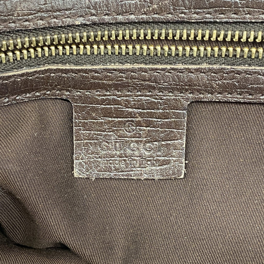 Gucci Brown Canvas Handbag (Pre-Owned)