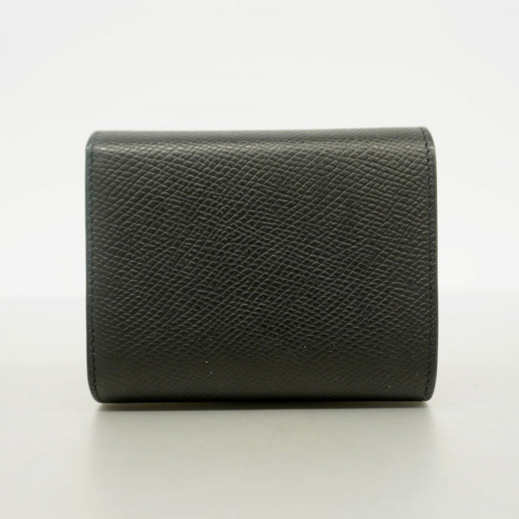 Celine Black Leather Wallet (Tri-Fold) (Pre-Owned)