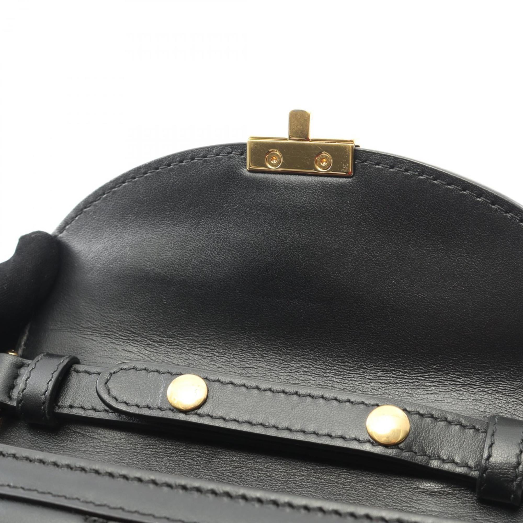 Gucci Black Leather Shoulder Bag (Pre-Owned)