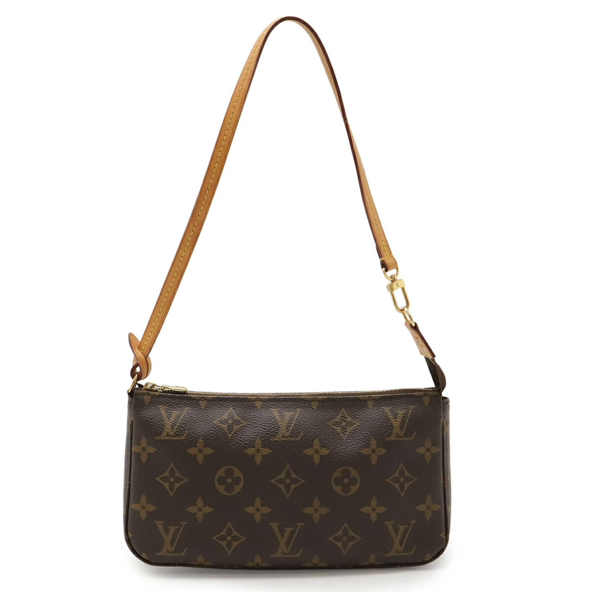 Louis Vuitton Brown Monogram Handbag Pochette Pouch (Pre-Owned)