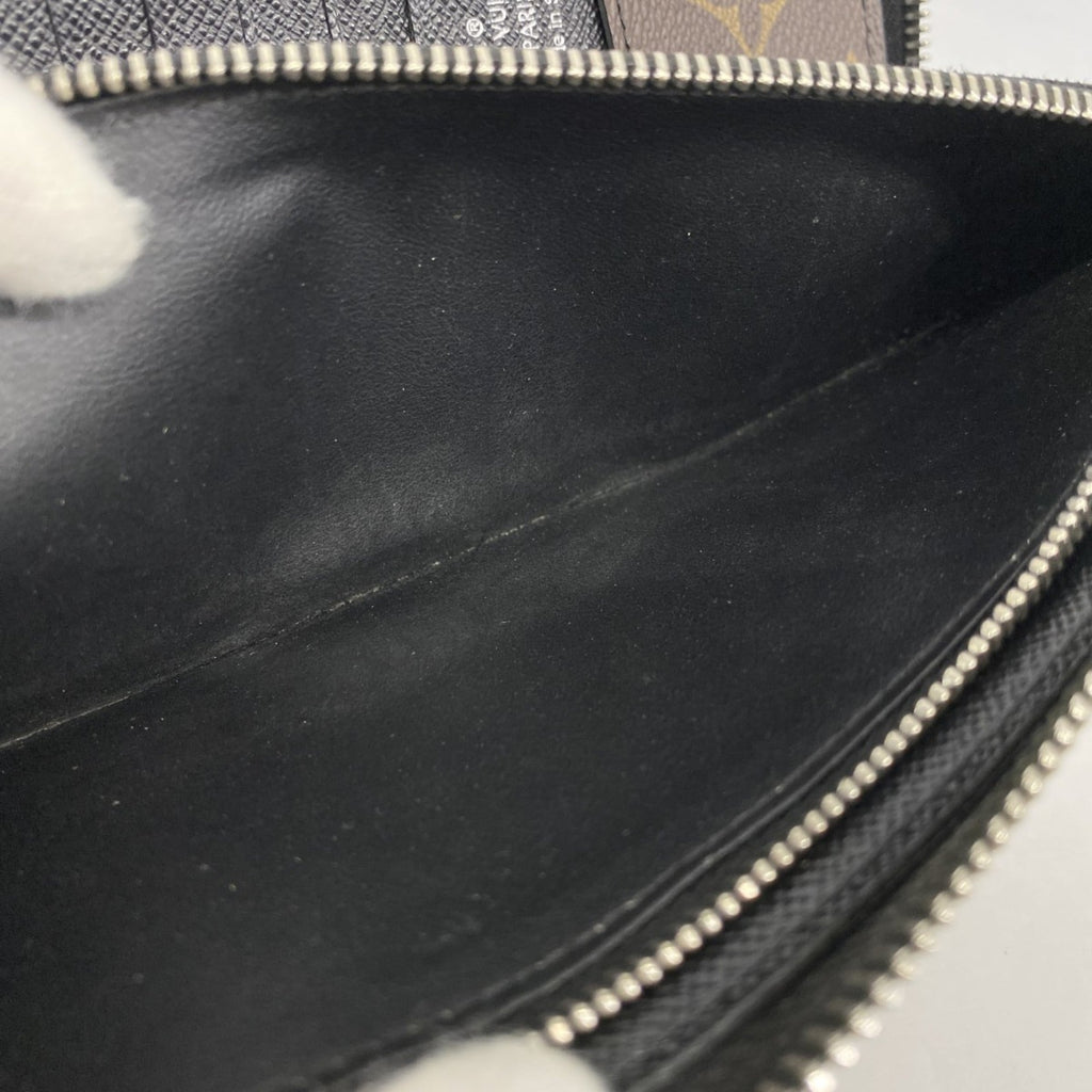 Louis Vuitton Black Brown Long Wallet (Bi-Fold) (Pre-Owned)