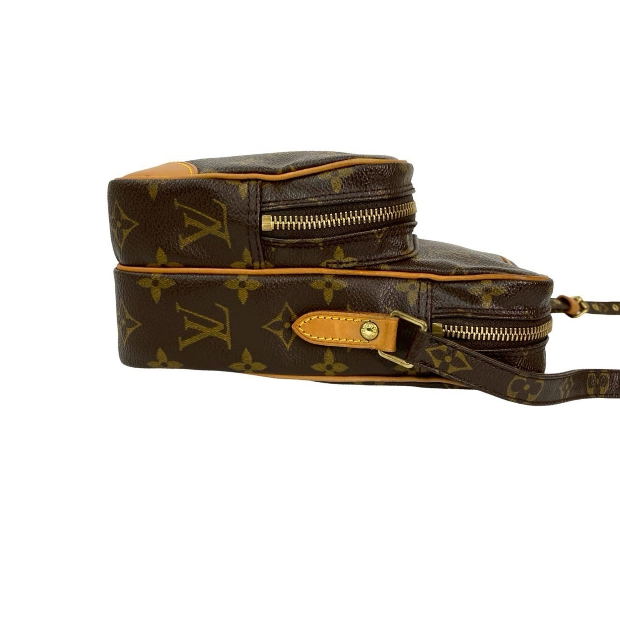 Louis Vuitton Brown Leather Pvc Pochette Shoulder Bag (Pre-Owned)