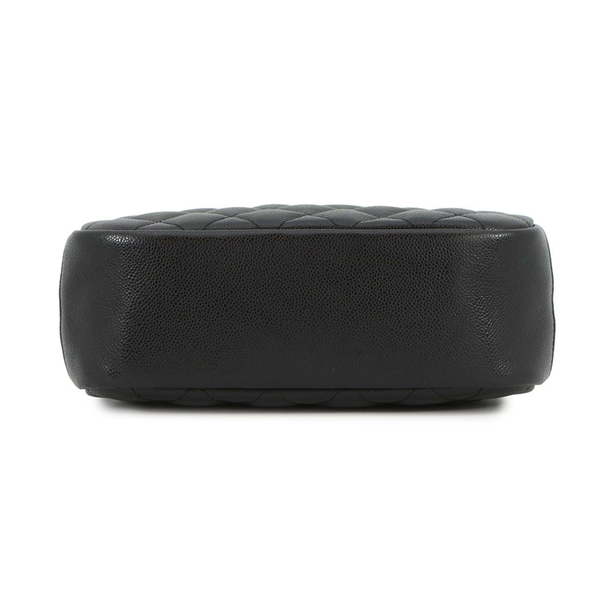 Chanel Matelasse Black Grained Calfskin Pouch (Pre-Owned)