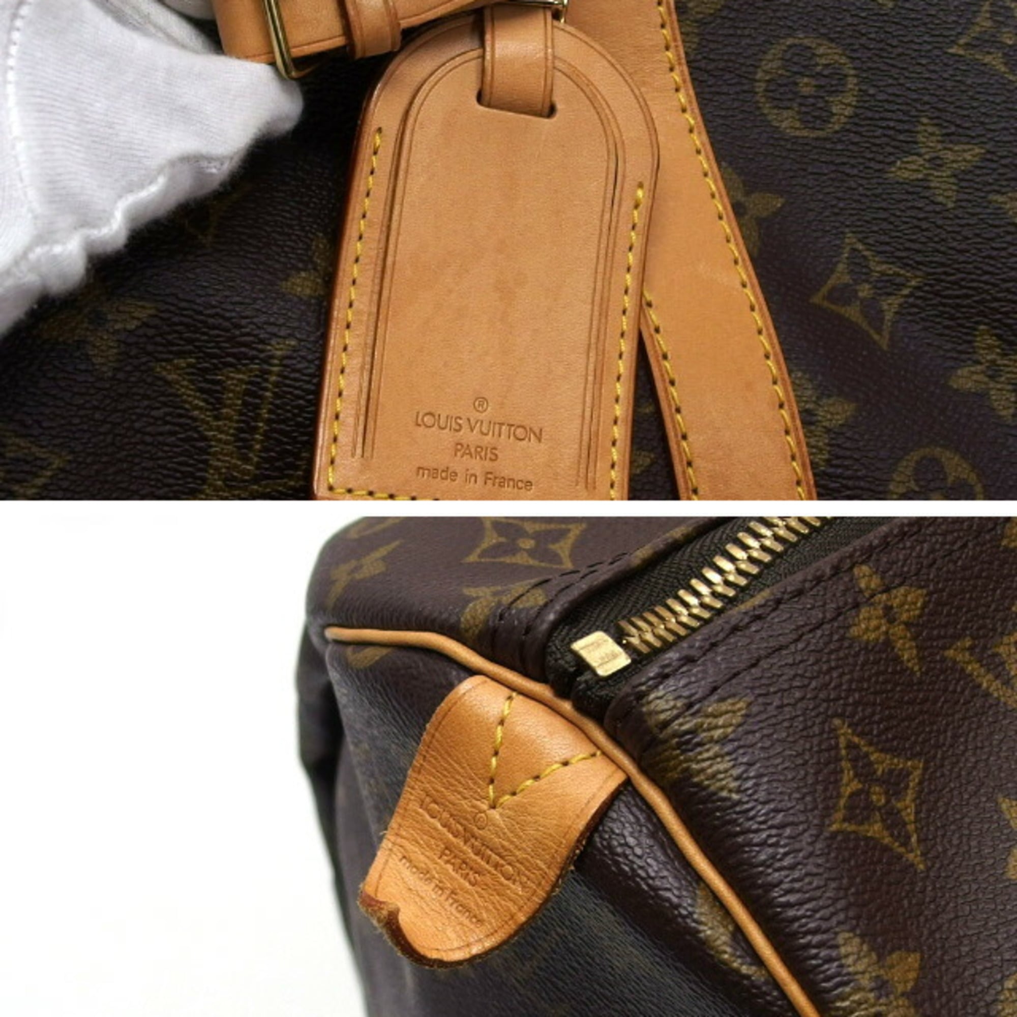 Louis Vuitton Brown Monogram Canvas Boston Bag (Pre-Owned)
