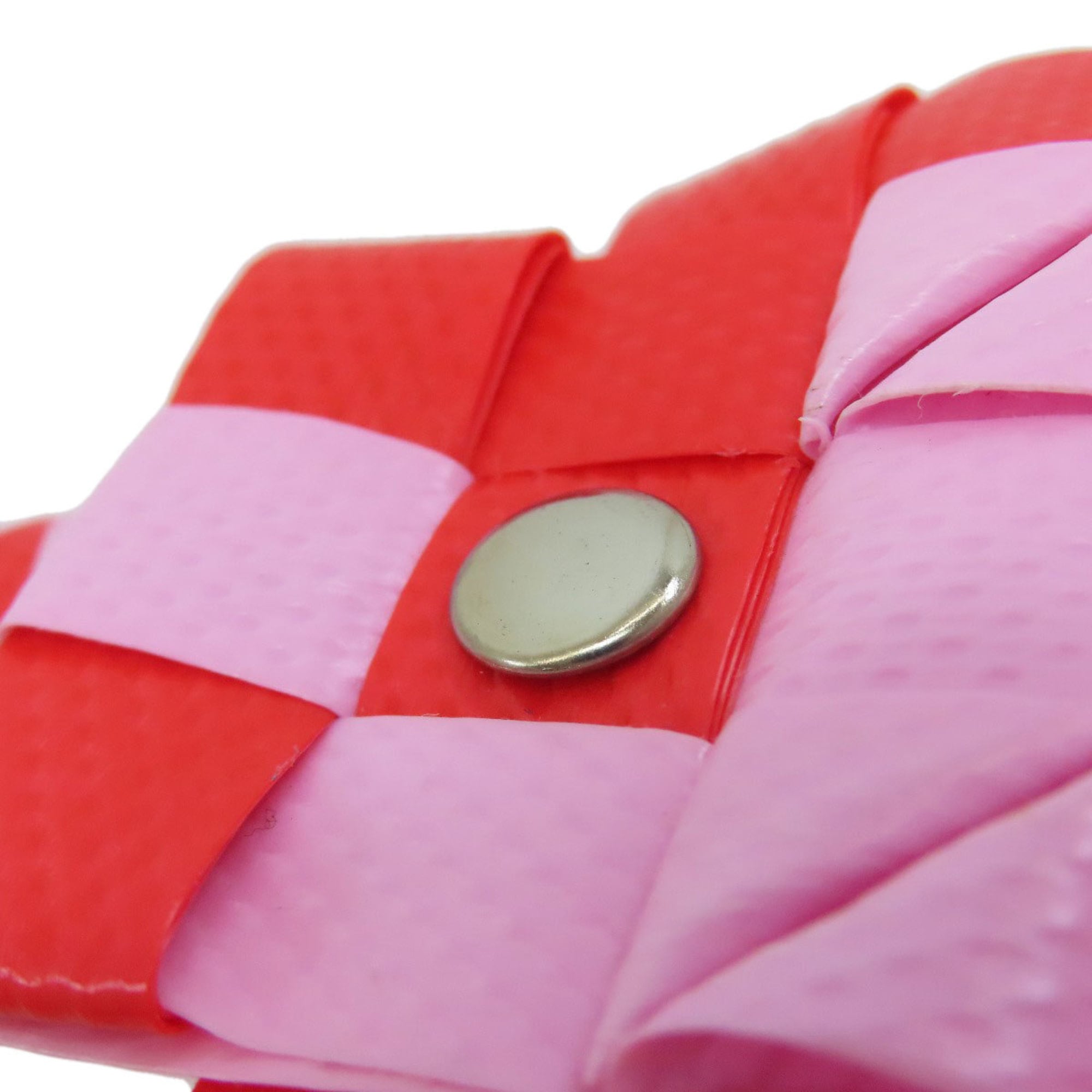 Marni Pink Red Color Polypropylene Basket Handbag (Pre-Owned)