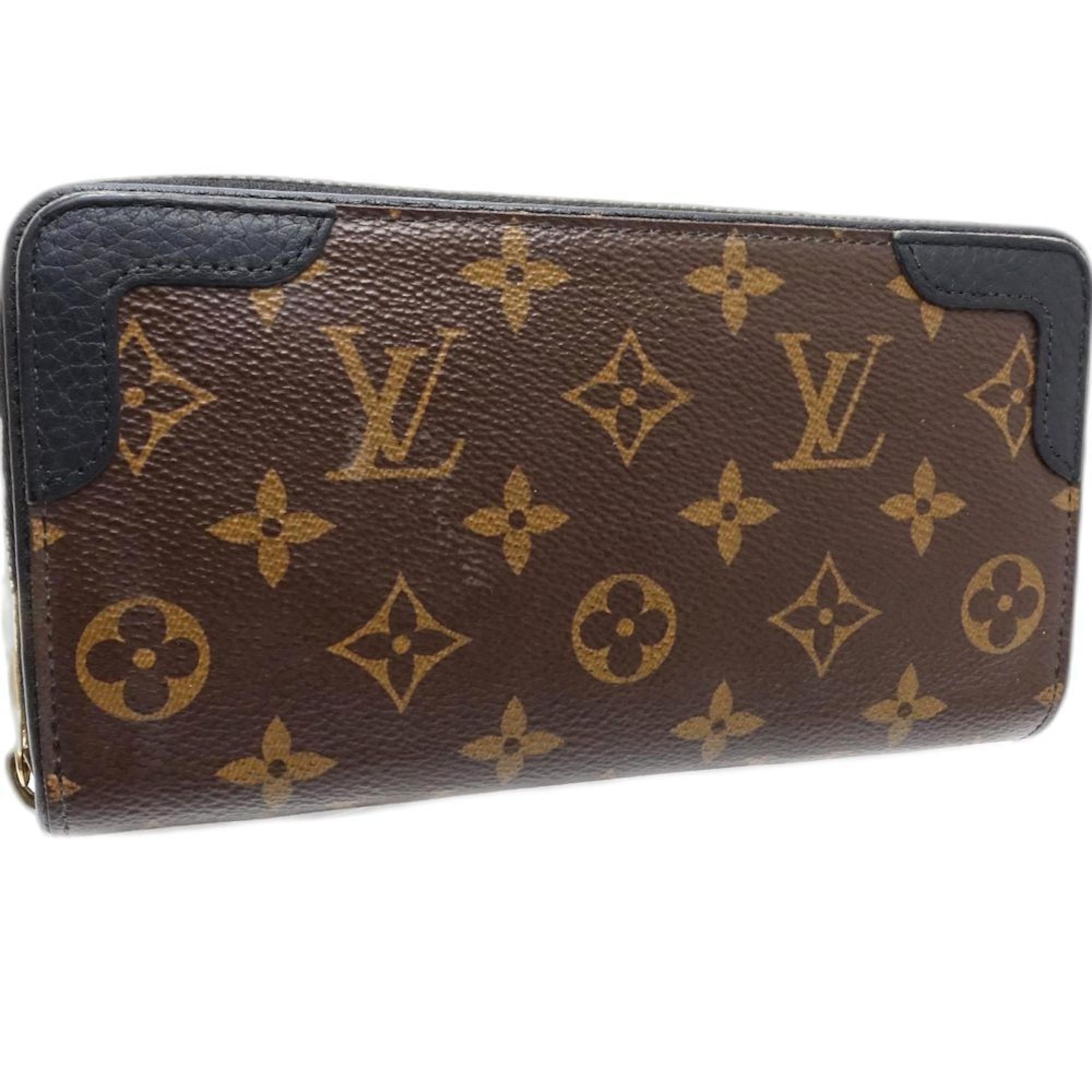 Louis Vuitton Monogram Brown Monogram Noir Monogram Leather Long Wallet (Bi-Fold) (Pre-Owned)