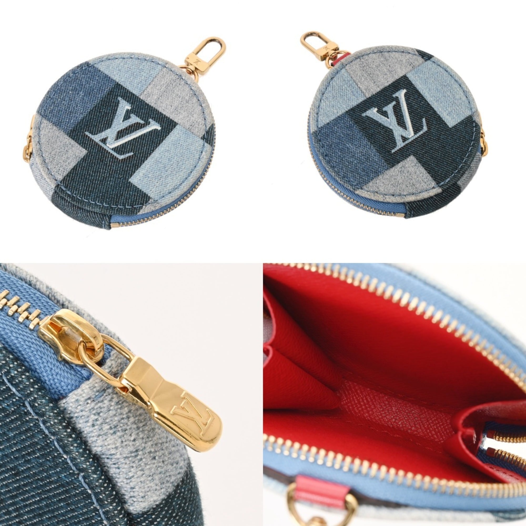 Louis Vuitton Blue Monogram Denim Pochette Shoulder Bag (Pre-Owned)