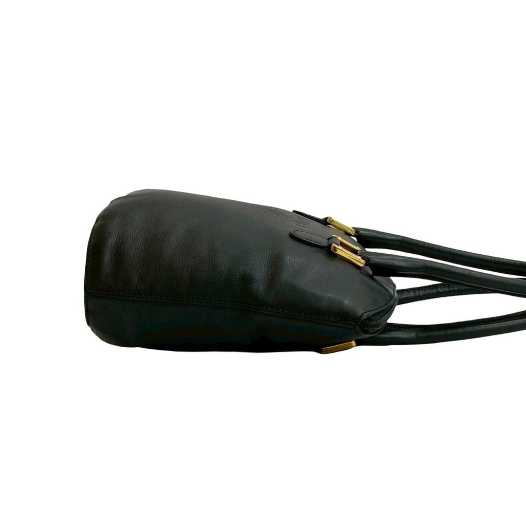 Loewe Black Leather Handbag Shoulder Bag Tote Bag (Pre-Owned)