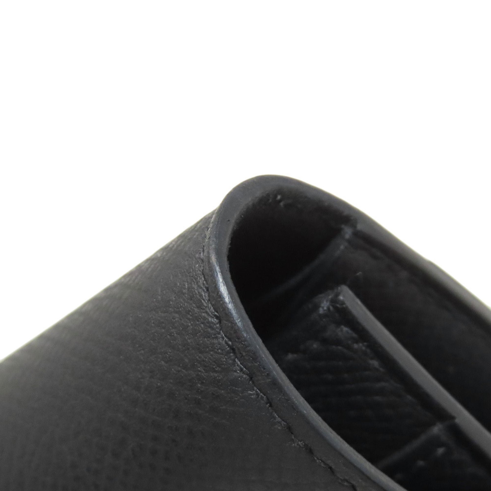 Hermes Black Epsom Leather Coin Purse/Coin Case (Pre-Owned)