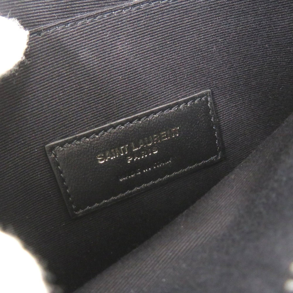 Saint Laurent Black Leather Clutch Bag Pouch (Pre-Owned)
