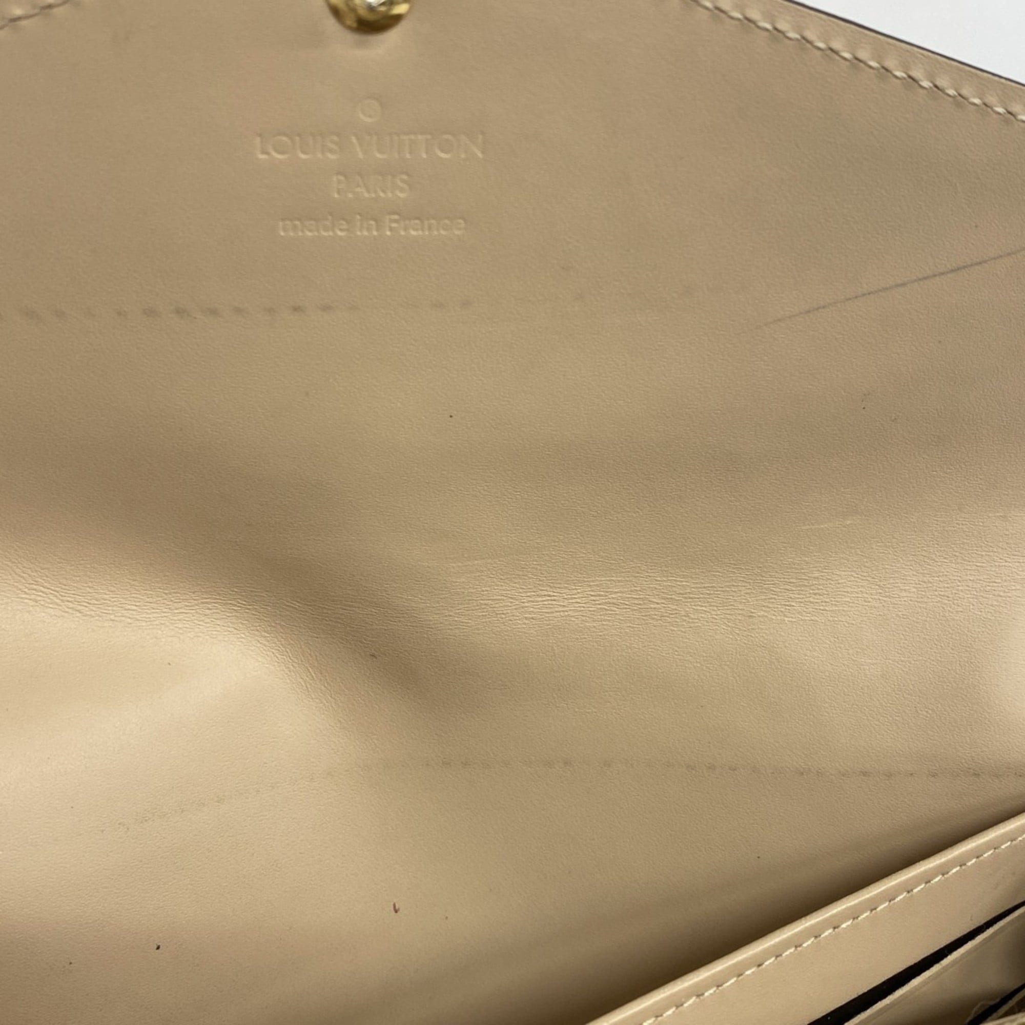 Louis Vuitton Beige Long Wallet (Bi-Fold) (Pre-Owned)