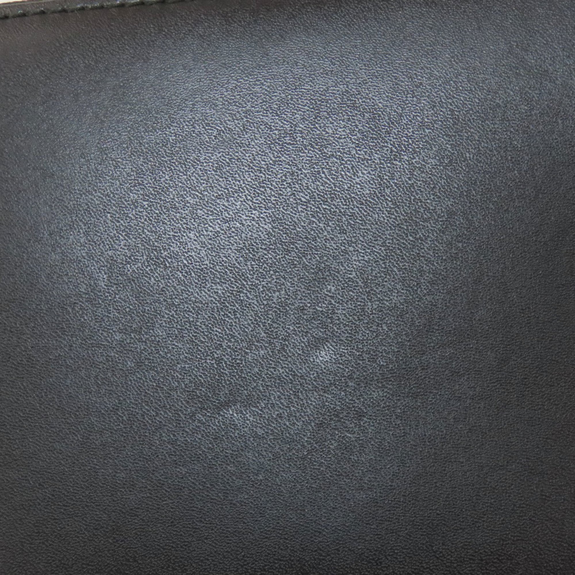 Salvatore Ferragamo Black Leather Long Wallet (Bi-Fold) (Pre-Owned)