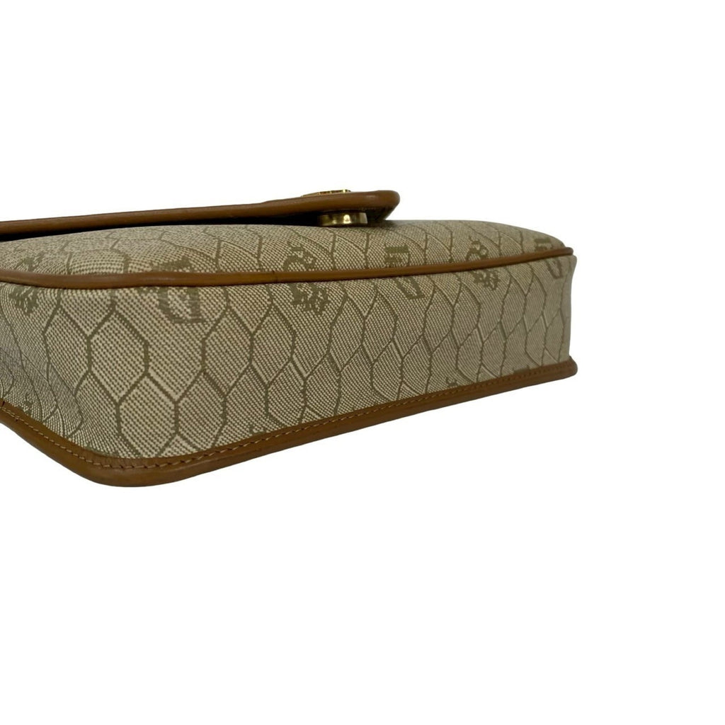 Christian Dior Beige Leather Pvc Pochette Shoulder Bag (Pre-Owned)