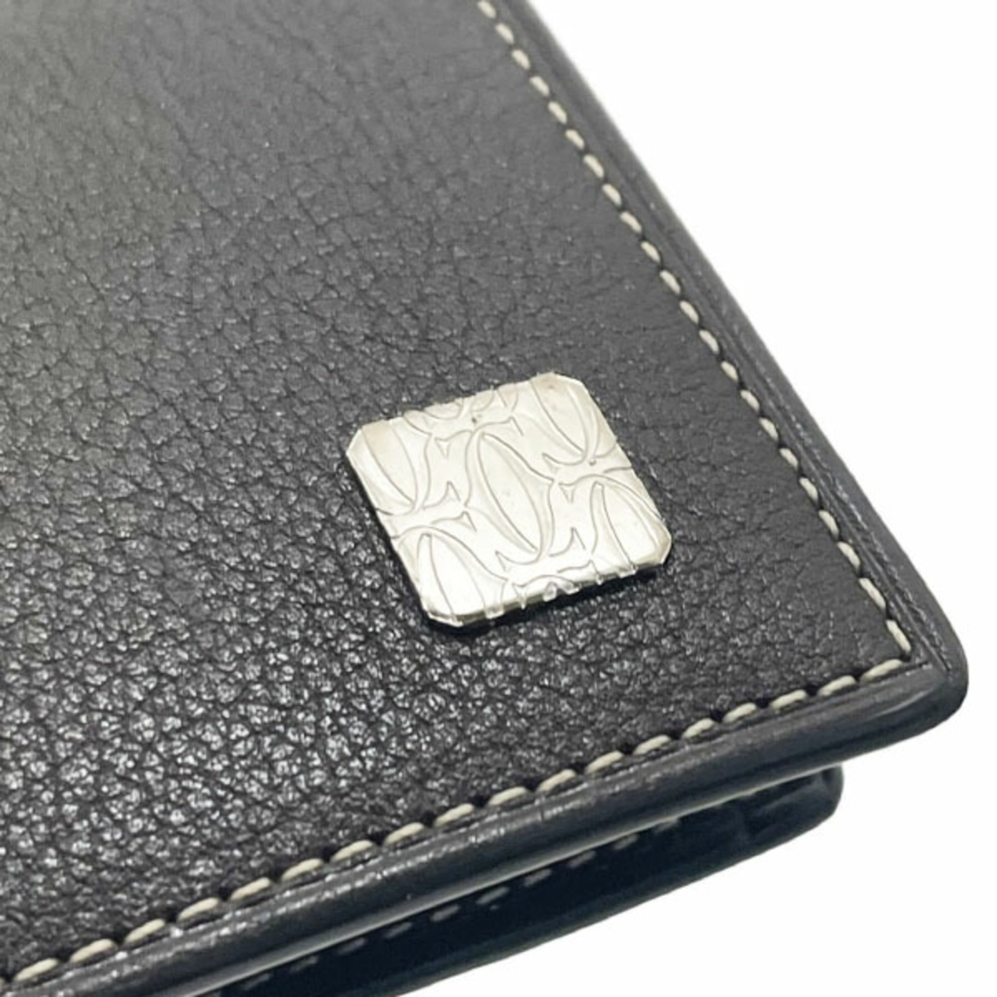 Cartier Dark Brown Leather Long Wallet (Bi-Fold) (Pre-Owned)