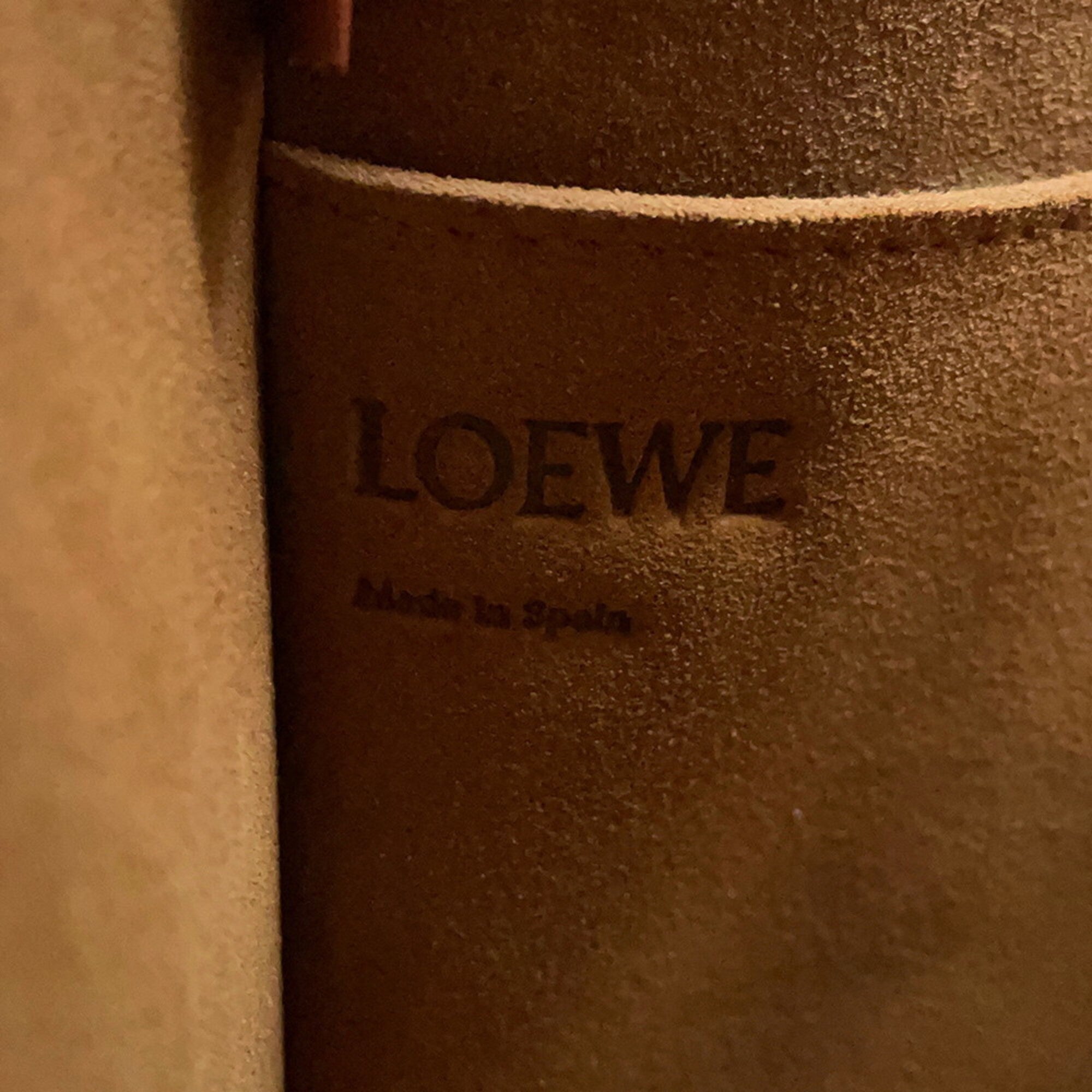 Loewe Brown Light Blue Leather Shoulder Bag (Pre-Owned)