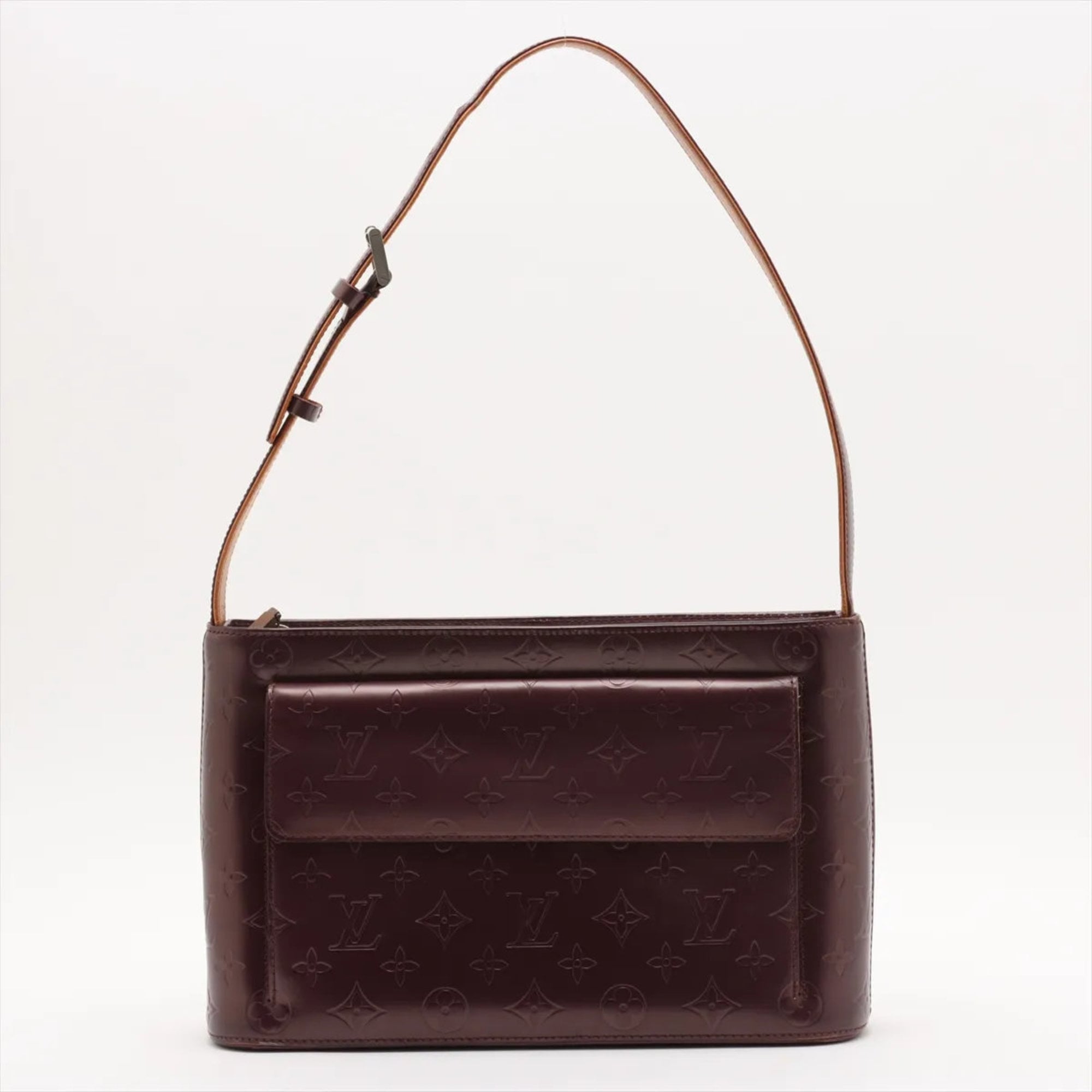 Louis Vuitton Violet Leather Shoulder Bag (Pre-Owned)