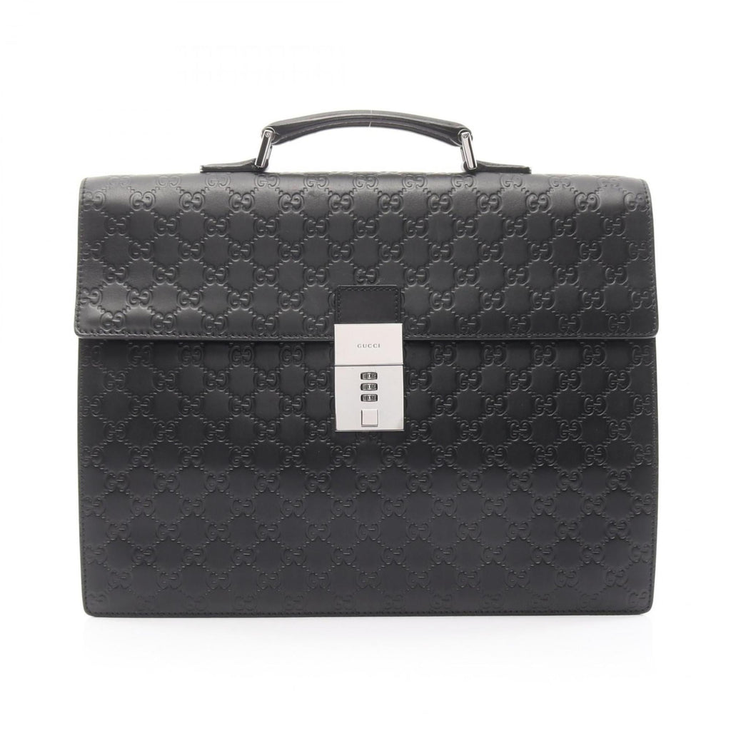 Gucci Black Leather Briefcase (Pre-Owned)