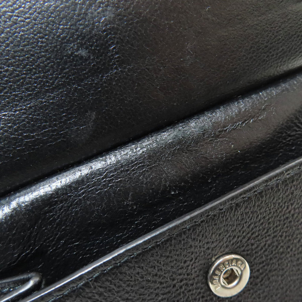 Balenciaga Black Leather Wallet (Bi-Fold) (Pre-Owned)