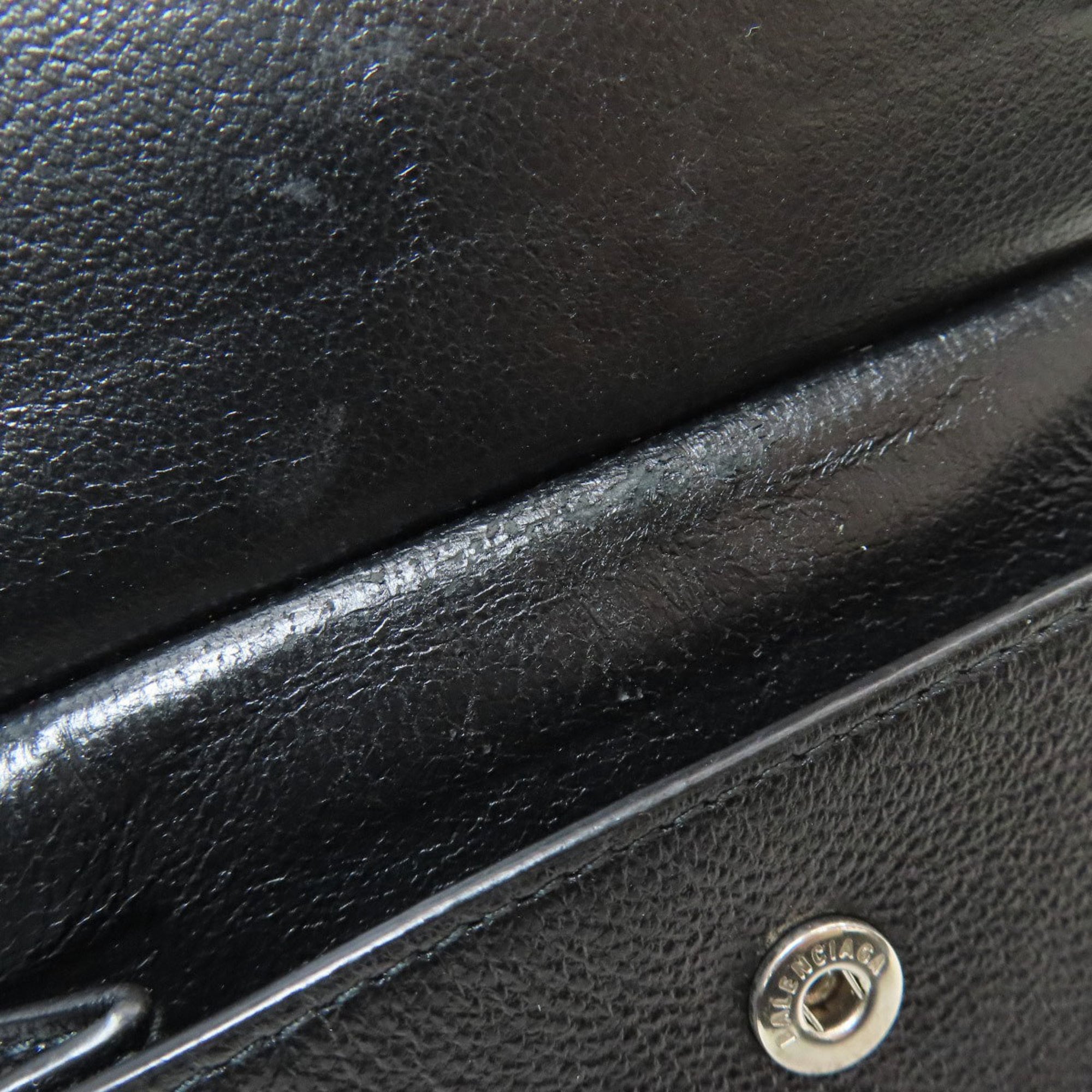 Balenciaga Black Leather Wallet (Bi-Fold) (Pre-Owned)