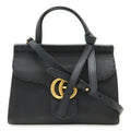Gucci Black Leather Handbag Shoulder Bag (Pre-Owned)