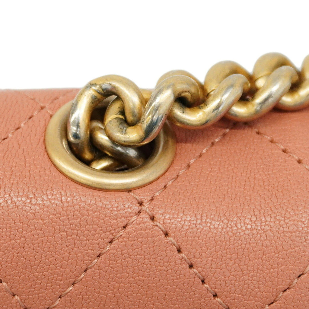 Chanel Pink Leather Shoulder Bag (Pre-Owned)