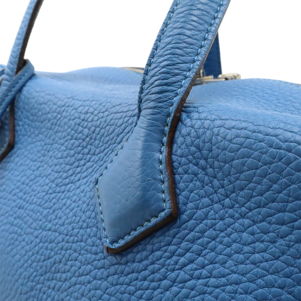 Hermes Blue Paradise Taurillon Clemence Leather Handbag Shoulder Bag (Pre-Owned)