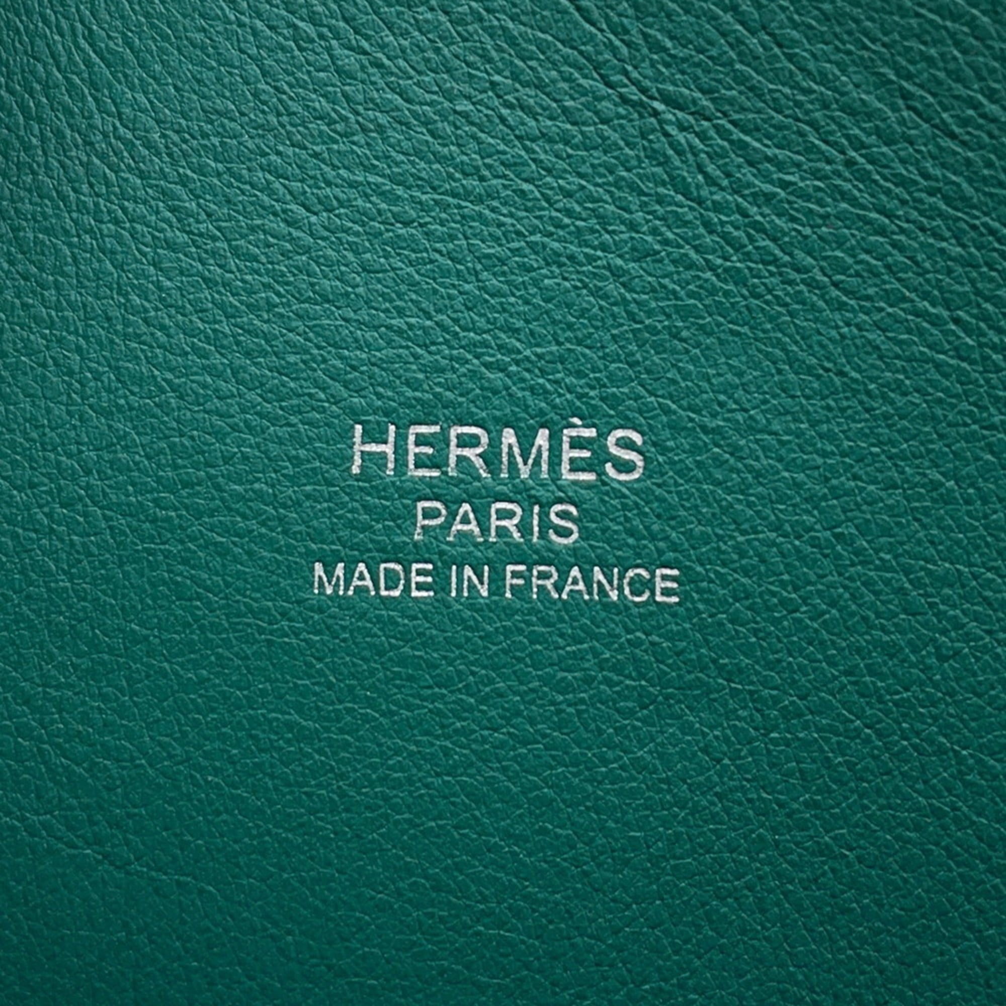 Hermes Bolide Vert Leather Handbag (Pre-Owned)